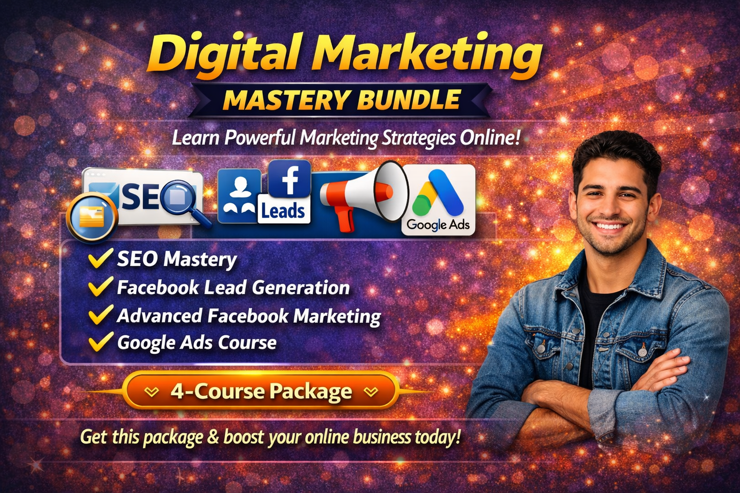 Digital Marketing Mastery Bundle – SEO, Facebook Lead Generation & Google Ads