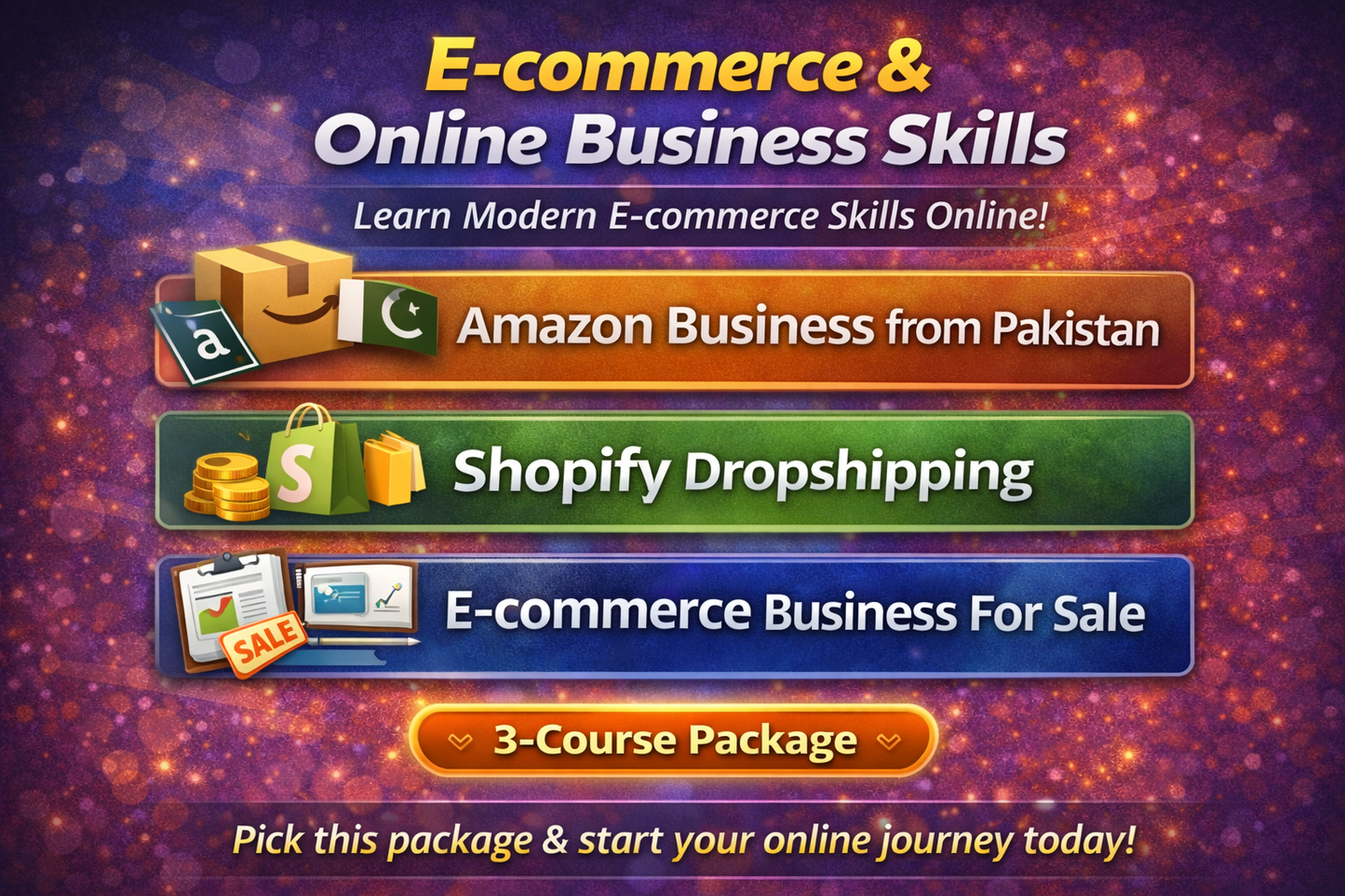 Amazon, Shopify & E-Commerce Business Starter Bundle